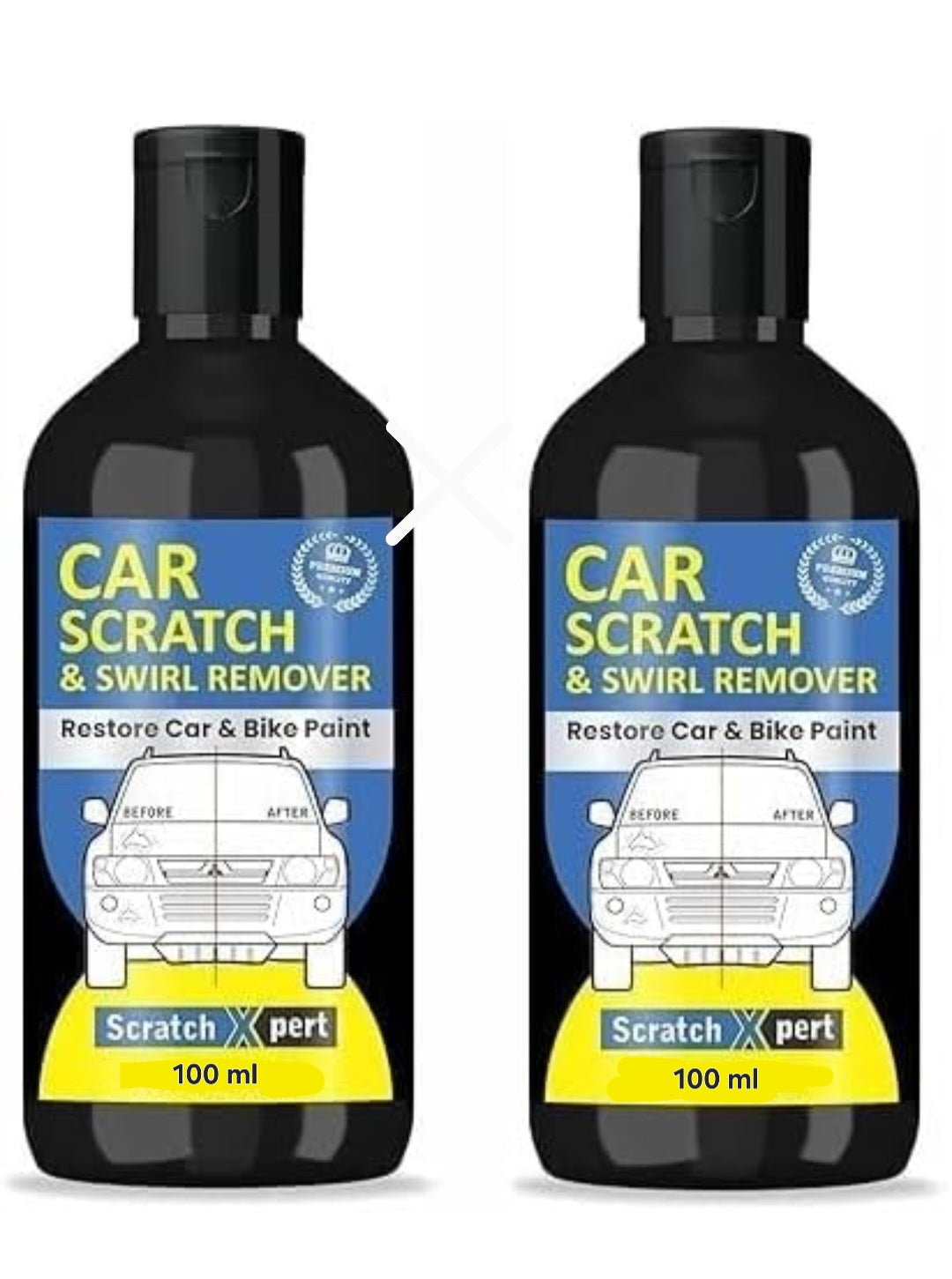 🚗✨ Car Scratch & Swirl Removal 100ml (Pack of 2)